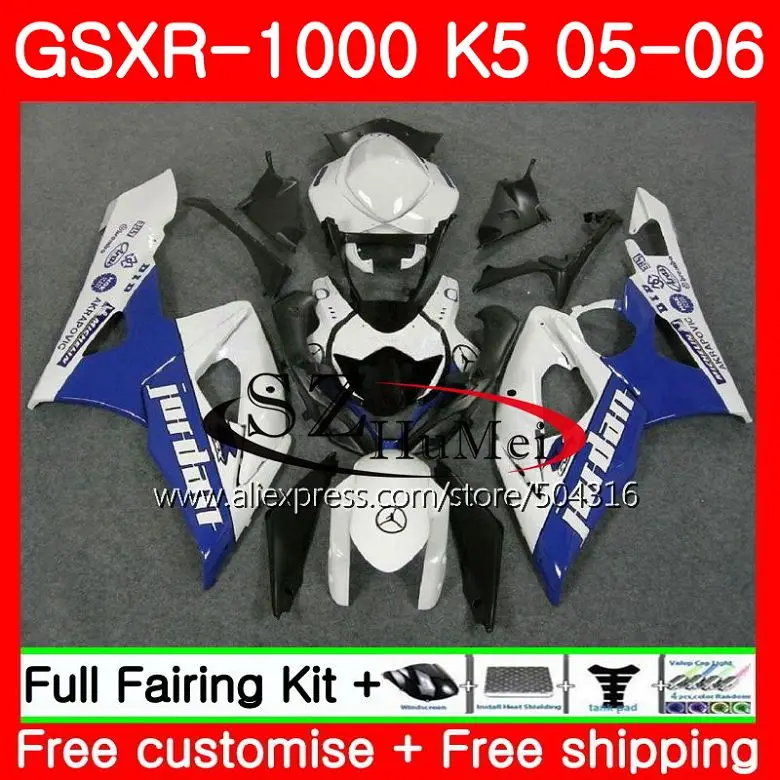 white blue Bodywork For SUZUKI GSX-R1000 K5 GSXR1000 05 06 Body 37HS13 GSXR-1000 GSXR 1000 05 06 GSX R1000 2005 2006 Fairings 06-gsxr-1000-fairings : image white blue Bodywork For SUZUKI GSX-R1000 K5 GSXR1000 05 06 Body 37HS13 GSXR-1000 GSXR 1000 05 06 GSX R1000 2005 2006 Fairings 06-gsxr-1000-fairings