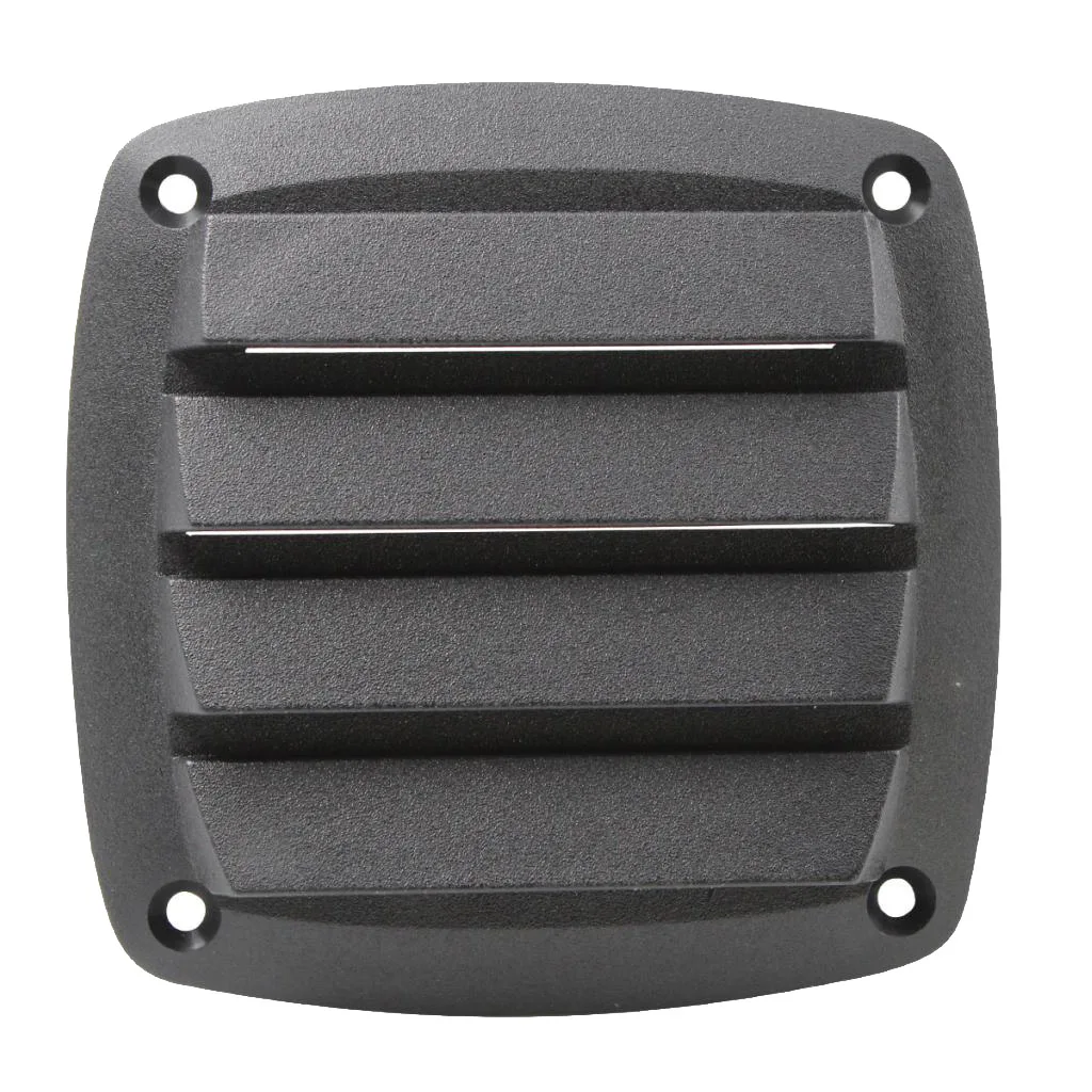 4 Inch Louvered Vents Style Boat Marine Hull Air Vent Grill Cover - Black