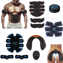 Fitness Trainer Abdominal Muscle Exerciser Belly Leg Arm Buttock Hip Exercise Electric Simulators Massage Press Workout Home Gym