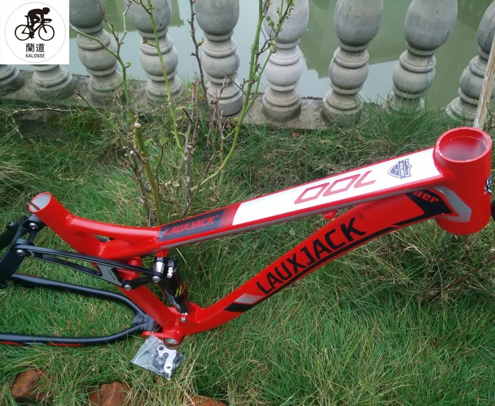 Clearance Kalosse Soft-tail  26inch mountain  bike    frame   alloy  bicycle  frame   with rear suspension 3