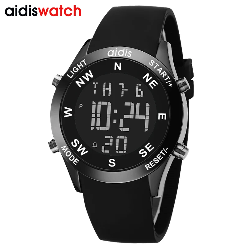 

led Flash Luminous Watch Personality trends students lovers jellies woman men's watches 7 color light WristWatch