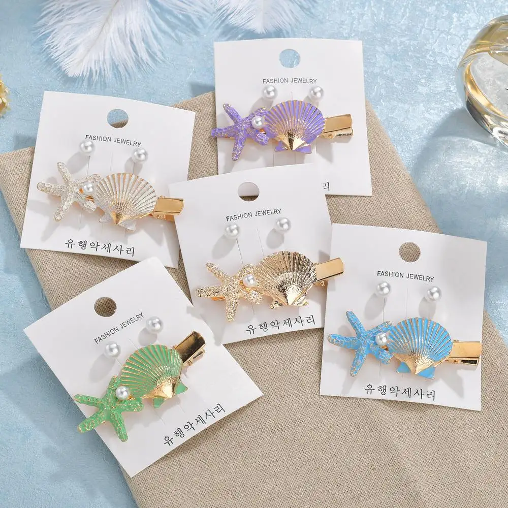 

Wholesale 2019 Women Barrettes Set Pearl Hair Clip Pins Gold Korea Fashion Jewelry Accessories Headwear Wedding For Girl Gift