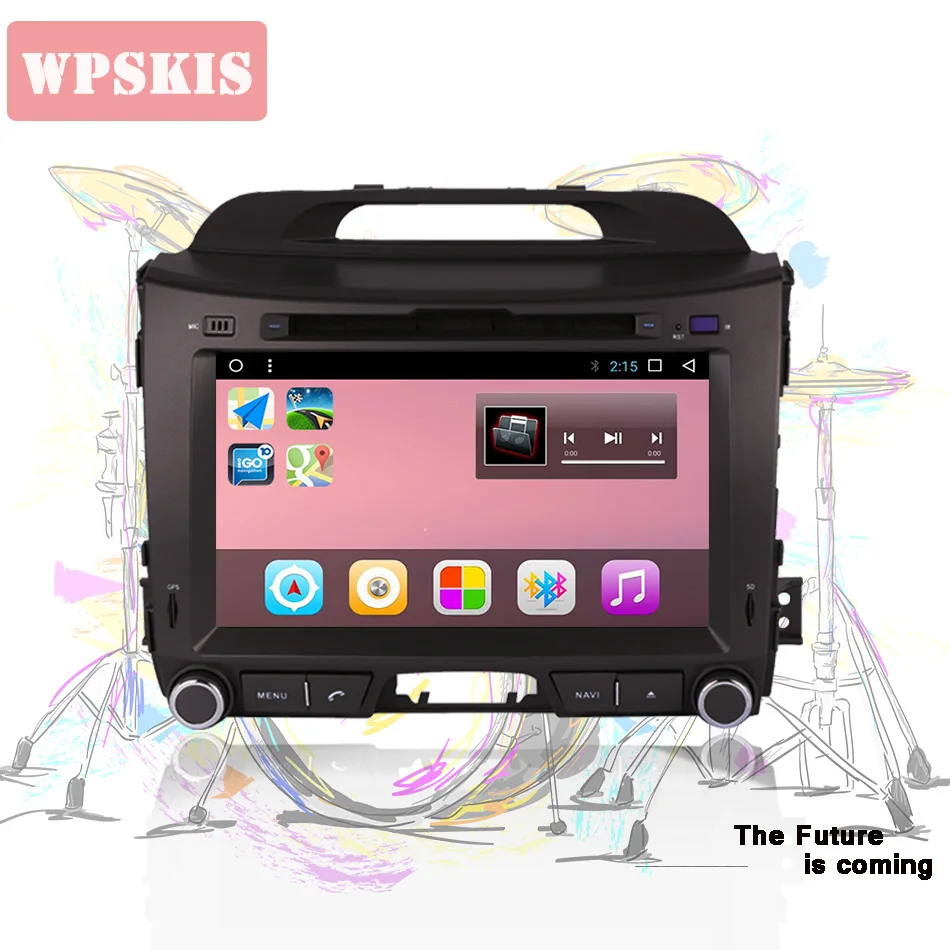 Автомобильный dvd плеер для KIA sportage 2011 2012 2013 2014 2015 4 Гб + 64 ГБ 8 ядер Android 9 0 gps навигация