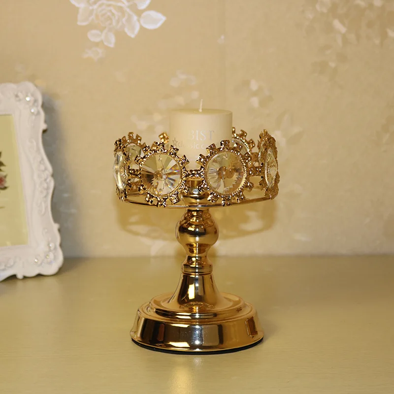 

Romantic European Style Crystal Candle Holder