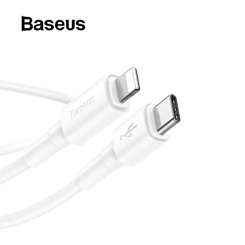 

Baseus 18W Quick Charge USB-C for IP PD Cable for iPhone 11 Pro X Max Charging Data Cable for Macbook iPad Pro USB Cord