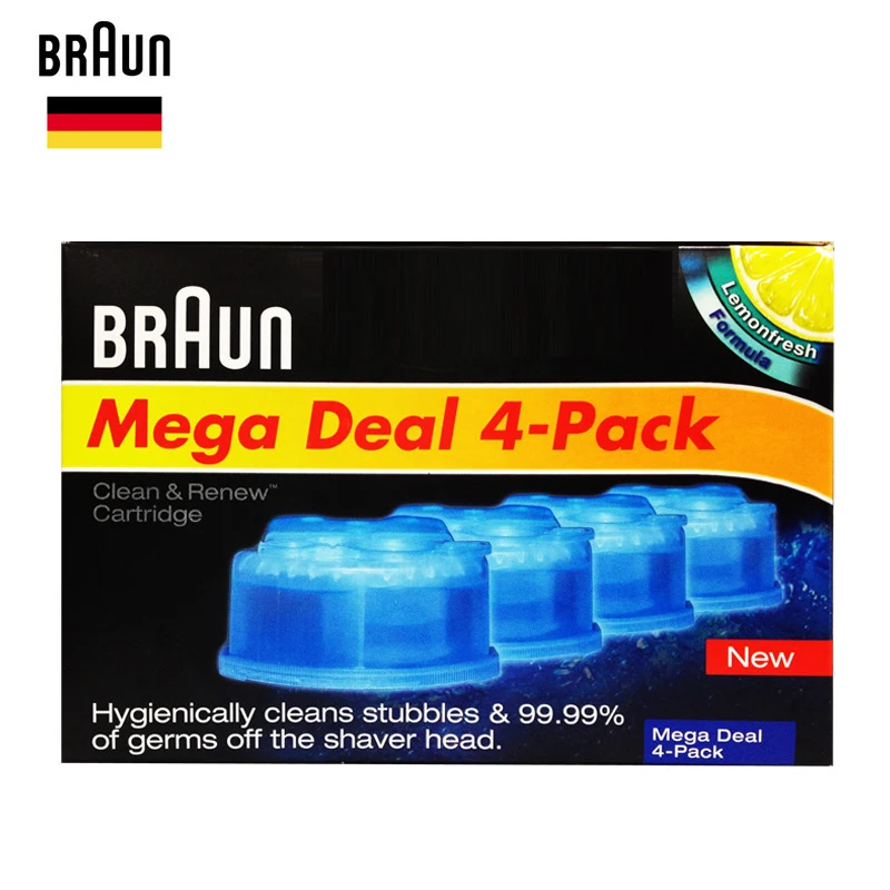 

Braunn CCR Clean and Renew Refill Cartridge for Shaver razor with Automatic Cleaning Center Stubble Germ off Shaver Head