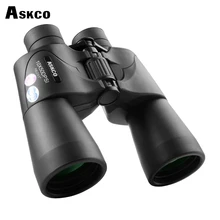 Askco HD Военный бинокль 10X50 водонепроницаемый Bak4 призма телескоп Портативный Lll Бинокль ночного видения для охоты туризма