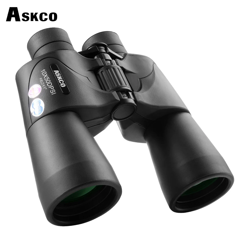 Военный бинокль Askco HD 10X50 водонепроницаемый портативный телескоп с призмой Bak4 Lll