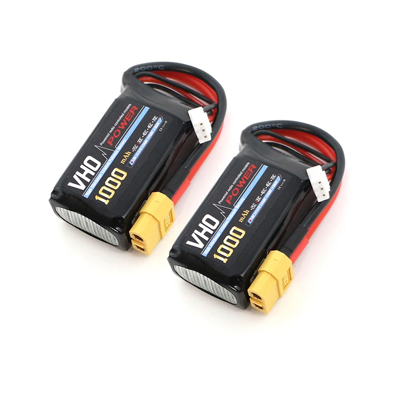 VHO 1 шт. lipo Батарея 7.4 В 1000 мАч 30C 2 S XT60/XT30/tx Разъем для RC drone вертолеты моделей