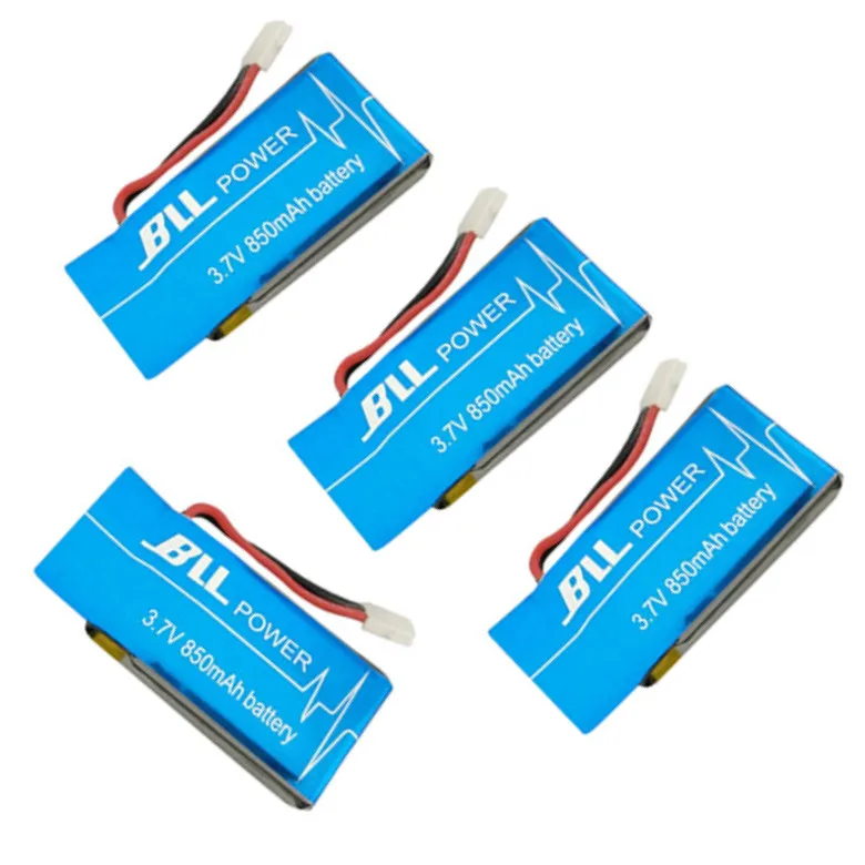 BLL 4PCS SYMA X5SC X5SC 1 X5SW X5SC 1 3 7V 850mah Upgrade font b Battery