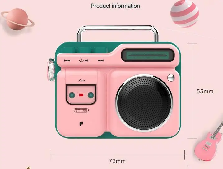 Xiaomi Bluetooth Speaker Literary Mini Speaker Retro Radio Portable Cool Stone Speaker