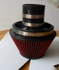 2688-5 air filter with 102mm height reducer and clamps velocity stack with 3''/3.5''/4''  for car auto univeral induction kit ► Photo 3/3