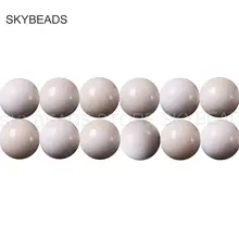 Естественный белый в форме раковин моллюсков Глубокий Океан драгоценный камень круглый 6 8 10 12 14 шарики для изготовления ювелирных изделий онлайн поставки продается в одну нить