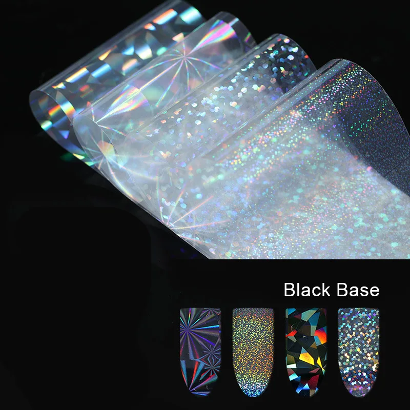 8PCS Nail Foils Starry Sky Glitter Foils Nail Art Transfer Foil Sticker