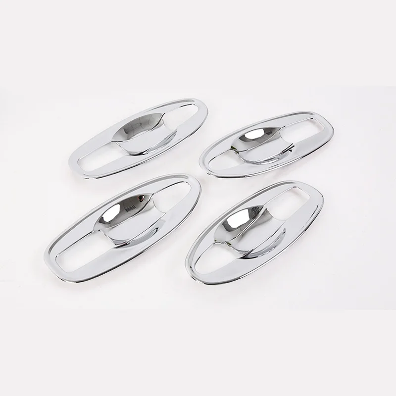 Chrome Stainless Steel 4pc Rear Door Plug Covers for Renault Master 2010 on