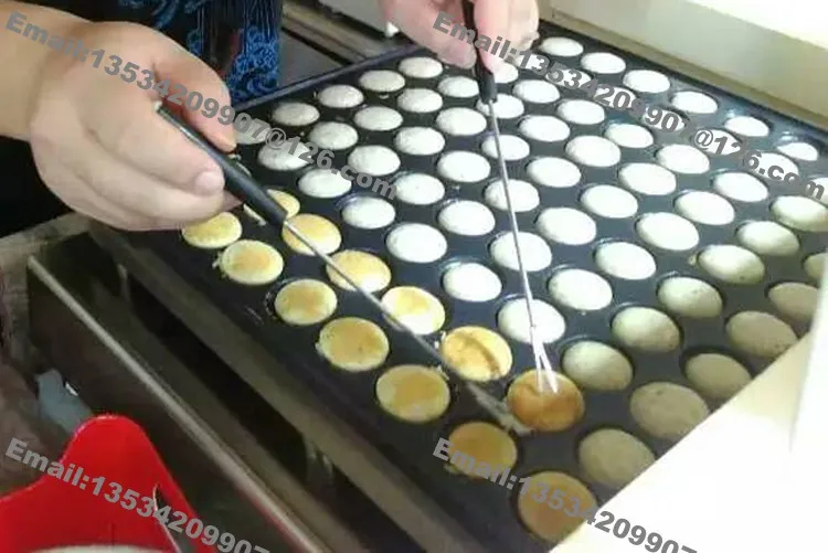 Коммерческий антипригарный 45 мм 100 шт Poffertjes мини голландский блинница машина для приготовления Блинов гриль для пекаря с дозатором теста