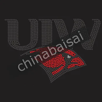 

The "UIW" and red eagle 9*6 Rhinestone Transfer Motif Designs