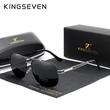 KINGSEVEN, мужские и женские поляризованные солнцезащитные очки, квадратные, красные, зеркальные линзы,, защита от ультрафиолета, Oculos De Sol Masculino N738