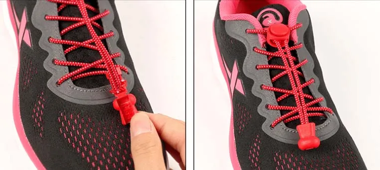 Светоотражающие эластичные шнурки для обуви эластичная система блокировки кроссовки без завязок шнурки для бега тренировки отражение в ночное время загрузки Кружева