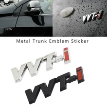 10 шт. VVTi Металл Серебро черная полоса стикер Fender для автомобиля боковая эмблема значок автомобиля эмблема тело Наклейка для Toyota