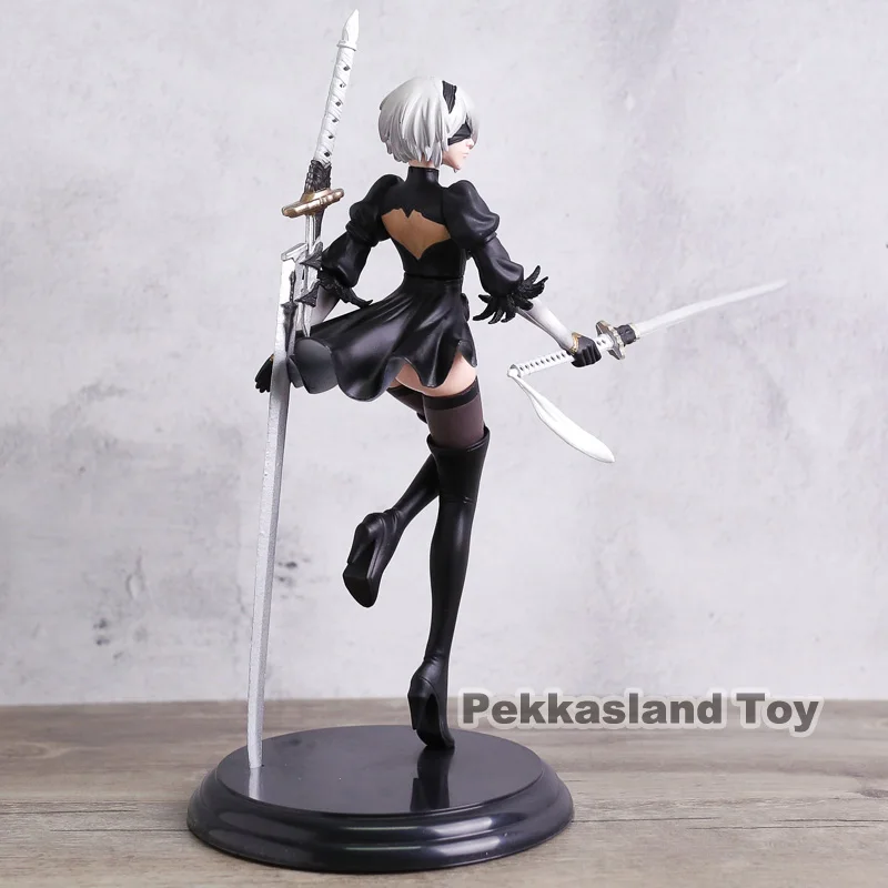 Anime Game NieR Automata YoRHa No. 2 Type B 2B PVC Action Figure Collection Model Toy Doll Brinquedos Anime Game NieR Automata YoRHa No. 2 Type B 2B PVC Action Figure Collection Model Toy Doll Brinquedos