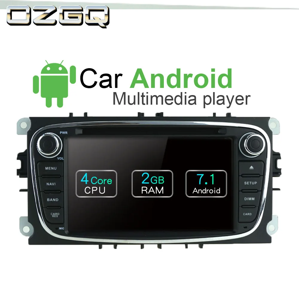 Sale OZGQ Android 7.1 Car DVD Player For Ford Transit / Tourneo 2009-2013 Screen Auto GPS Navigation BT Radio TV Audio Video Stereo 1