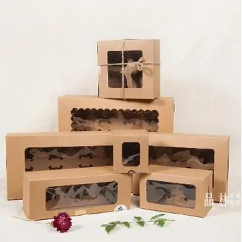

Cupcake Packing Box Bakery Case kraft cupcake box 2/4/6 Holes Paper Muffin Wedding Party Container