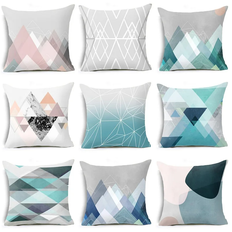 

2018 CUSCOV Simple Geometric Nordic Style Cushion Cover Cotton Polyester Home Decorative Pillows Cover Pillowcase For Car Sofa