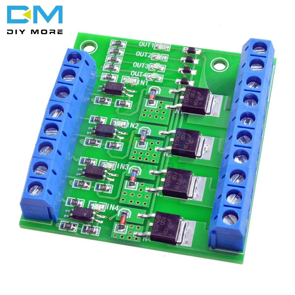 Триггерный переключатель модуль 4-way FET MOS DC Плата управления для ШИМ моторного насоса светодиодный O6BS на основе модели FET F5305S PLC интерфейс DIY KIT
