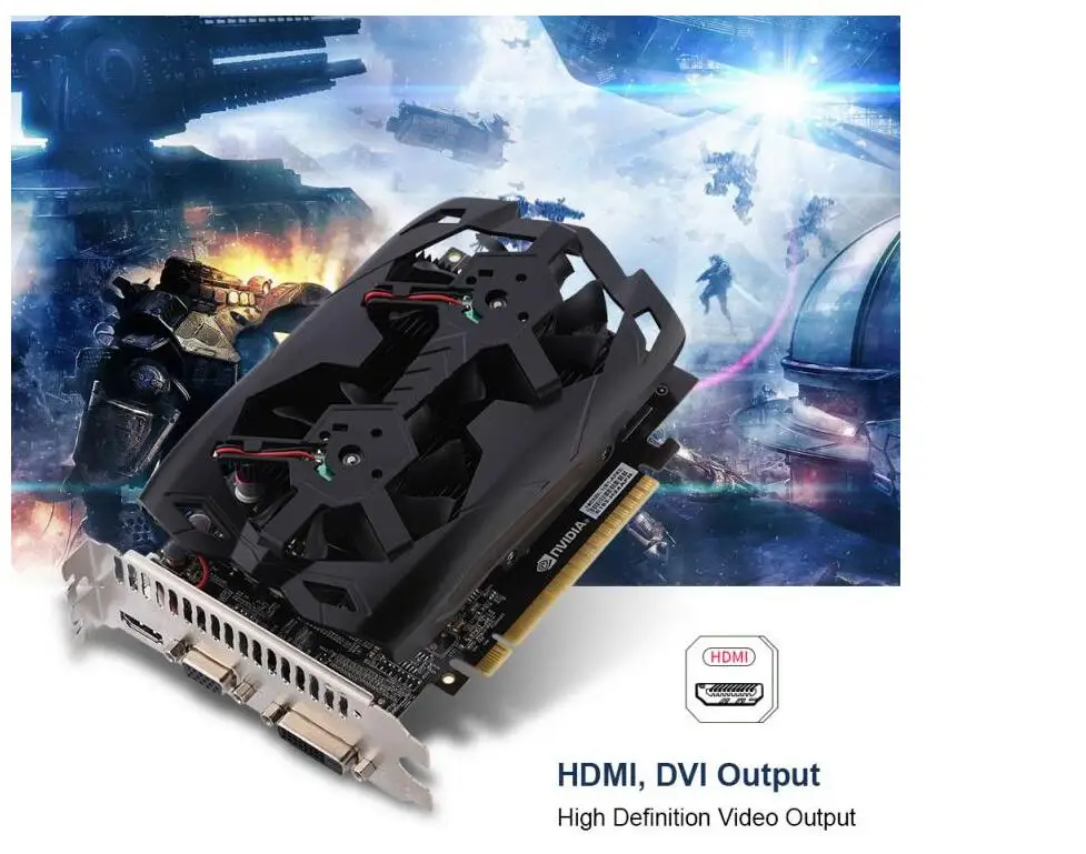 Оригинальная игровая карта PCWINMAX GT730 2G DDR5 128 бит PCI E мультимедийная видеокарта с
