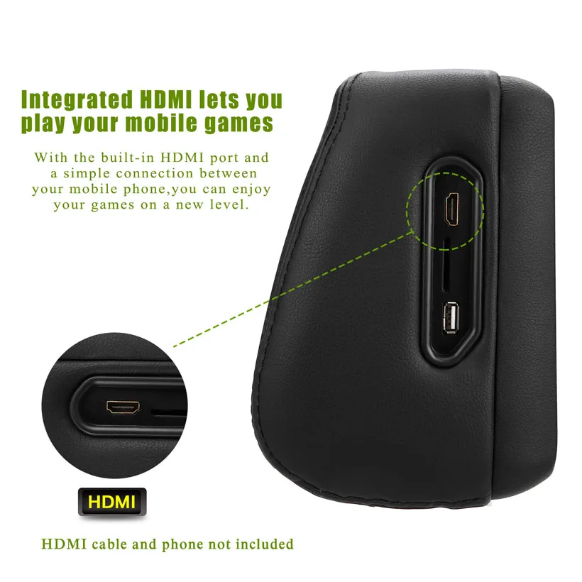  Cemicen 2PCS 10.1 inch Car Headrest Monitor DVD Video Player with FM/IR Transmitter/USB/SD(MP5)/Wir