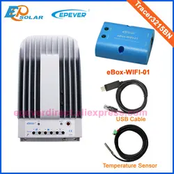 EBOX Wifi BLE беспроводной Tracer3215BN солнечные панели портативный контроллер USB кабель и датчик температуры 30A 30amp 24 в 12 В Авто Тип