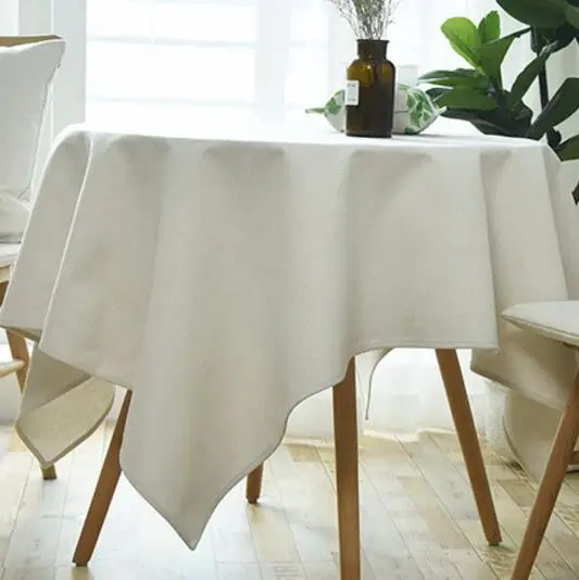 Гордостью Роза простой Лен Скатерти крышка зеленый стол ткань кофейный, обеденный столик прямоугольная скатерть для столовых приборов Подушка на стул - Цвет: Бежевый