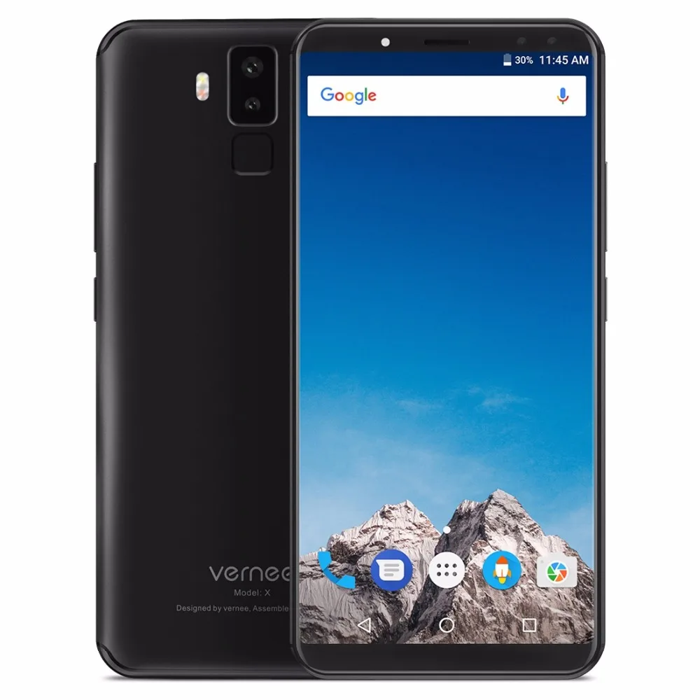 Vernee X1 Android 7.1 Mobile Phone 6 inch MT6763 Octa Core 6G RAM 64G ROM 6200mAh Four Cams 9V 2A Quick Charge 4G Mobile Phone