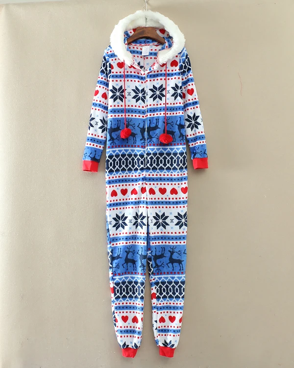 

Fleece hooded pajamas adult warm onesies home sleepwear jumpsuits
