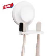 TAILI держатель для зубных щеток на присосках, портативная настенная подставка для зубных щеток, мини-держатель для ванной комнаты