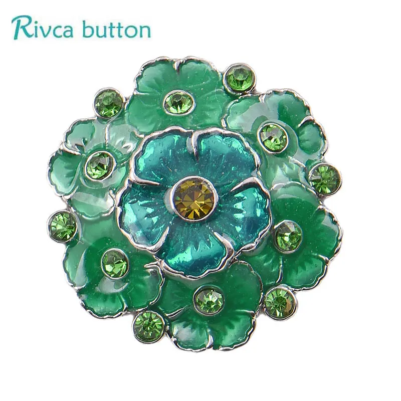 Браслет Rivca Snap ginger Button ювелирных изделий diy18мм в виде цветов модные кнопки