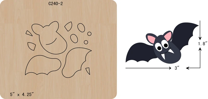 

New Halloween Wooden die Scrapbooking C-240-2 Cutting Dies