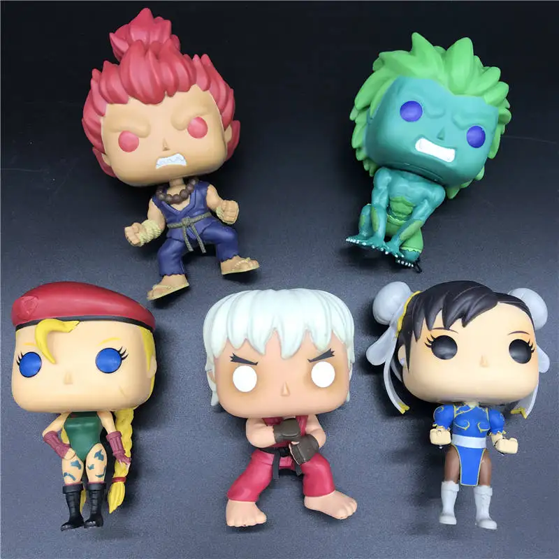 

Pop Games Street Fighter Character model toy BLANKA/ CAMMY/ AKUMA / VIOLENT KEN / CHUN LI / Favorite toy model best gift