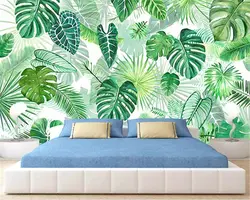 Beibehang Большой высокого качества Обои фреска тропическая банановых листьев Фото Пользовательские 3d обои papel де parede 3d обои behang
