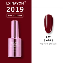 Nouveauté 70 couleur Gel vernis à ongles Gel vernis imbiber UV vernis à ongles Gel LED couche de Base haut couleur apprêt vernis laque 12ml(China)