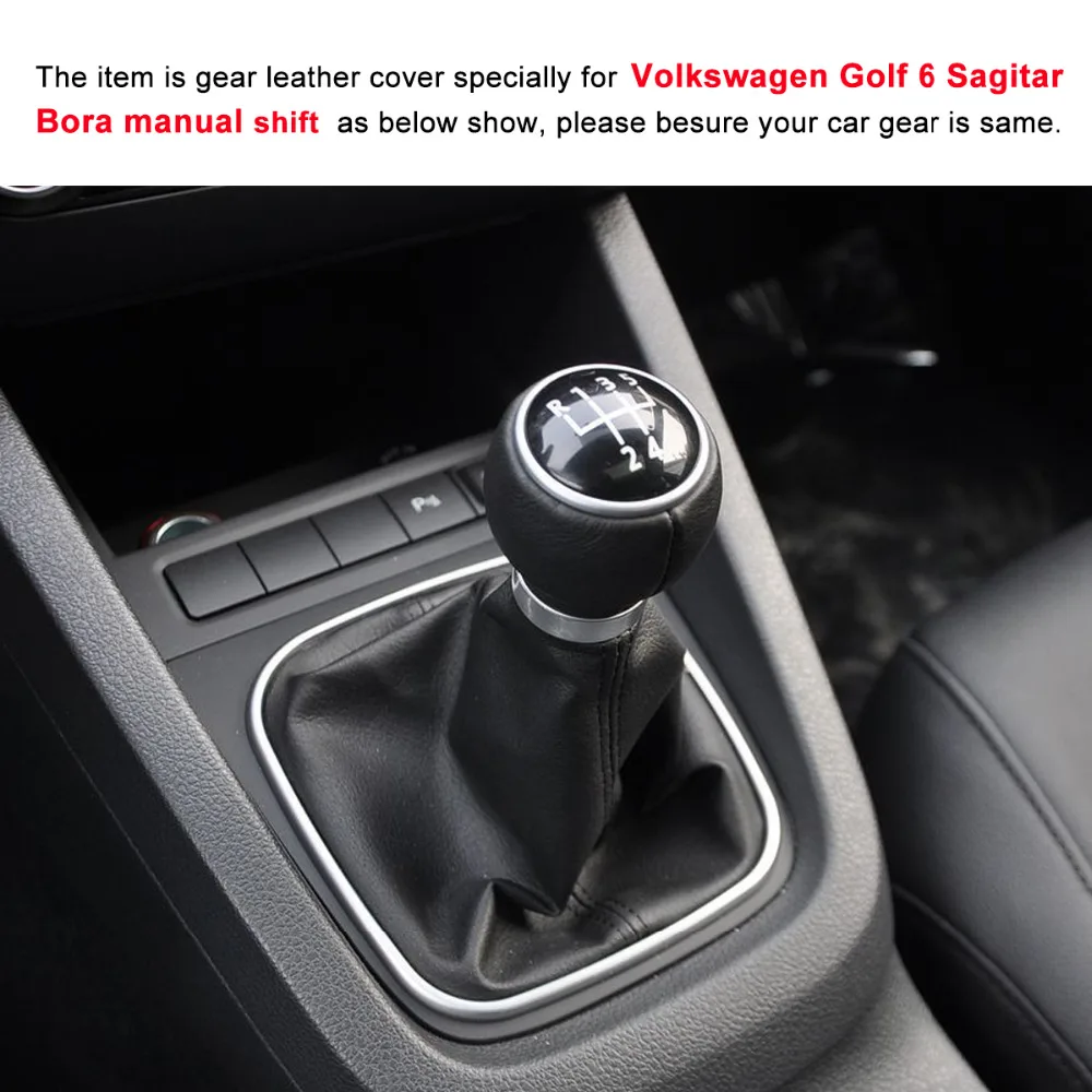 PONSNY Чехлы для интерьера автомобиля чехол для Volkswagen VW Golf 6 Sagitar 2012 Bora Ручное переключение из натуральной кожи ручной работы чехол