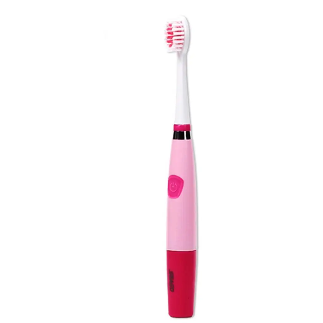 

Electric Toothbrush Waterproof Battery Type Electric Toothbrush Cleaning Low Noise Head Replaceable Whitening Healthy Blue Pink