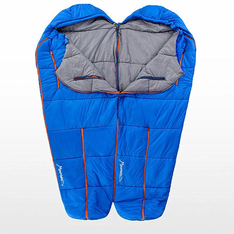 

Humanoid sleeping bag Outdoor camping sleeping bag Ultra-light warm quaternary cotton Single sleeping bag can be spliced