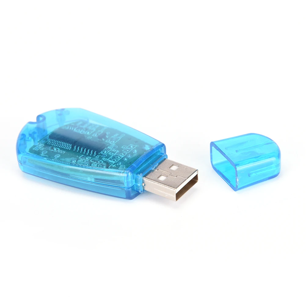 Синий USB телефона Стандартный SIM Card Reader Copy Cloner писатель SMS Backup GSM/CDMA + CD