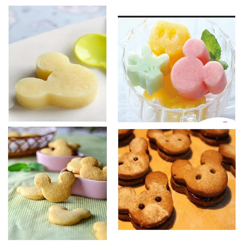 Stainless Steel Cookie Cutters Lovely Cartoon Animal DIY Baking Tools Fruit Fondant Mold Decorating Biscuit Cake Mould