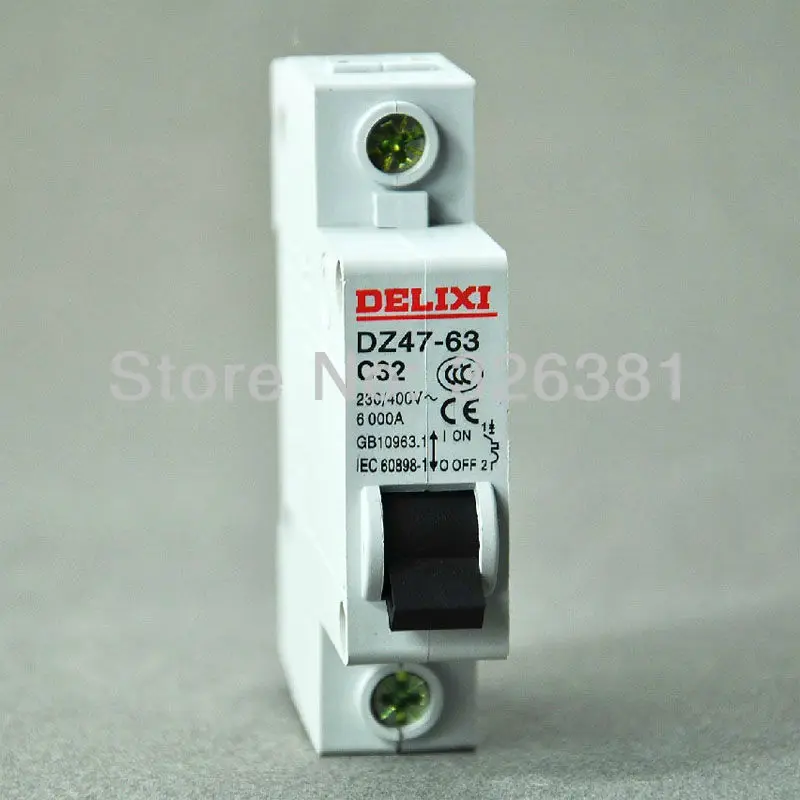 

DZ47-63 C32 1P 32A AC230/400V Household mini Circuit Breaker air switch Made in China of the breaker DELIXI
