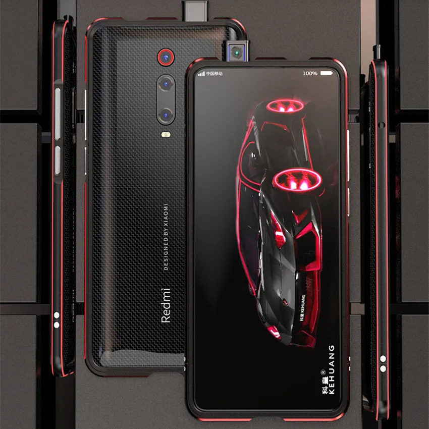 Для Xiao mi Red mi K20 Pro Чехол с металлической рамкой двойной цветной алюминиевый бампер Защитная крышка для Xiao mi Red mi K20 mi 9T Pro Чехол