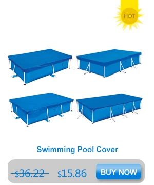 Rectangle Swimming Pool Cover Dustproof Rainproof Thickened Poncho Cover Cloth for Inflatable Pool(120.07 X 72.04 X 22.04in