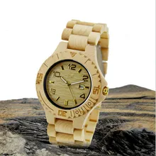 fashion Eco-Friendly Red Sandal Wood Health Watches Uwood Brand Wooden Watch Japan Quartz Wristwatch For Mens Women Lover Best G